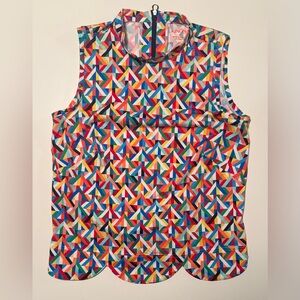 Kinona Colorful Geometric Sleeveless Blouse